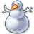 Snowman Shadow Icon 48x48 png
